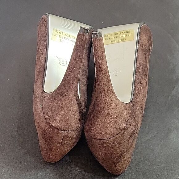 HERSTYLE SUEDE ROUND TOE HIGH HEEL STILETTOS PUMP SHOE - Picture 13 of 14